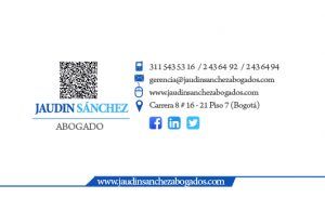 Tarjeta de Presentación Abogados